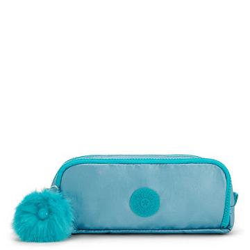 Plecaki Kipling Gitroy Metallic Pencil Case Beżowe Turkusowe | PL 1095XY